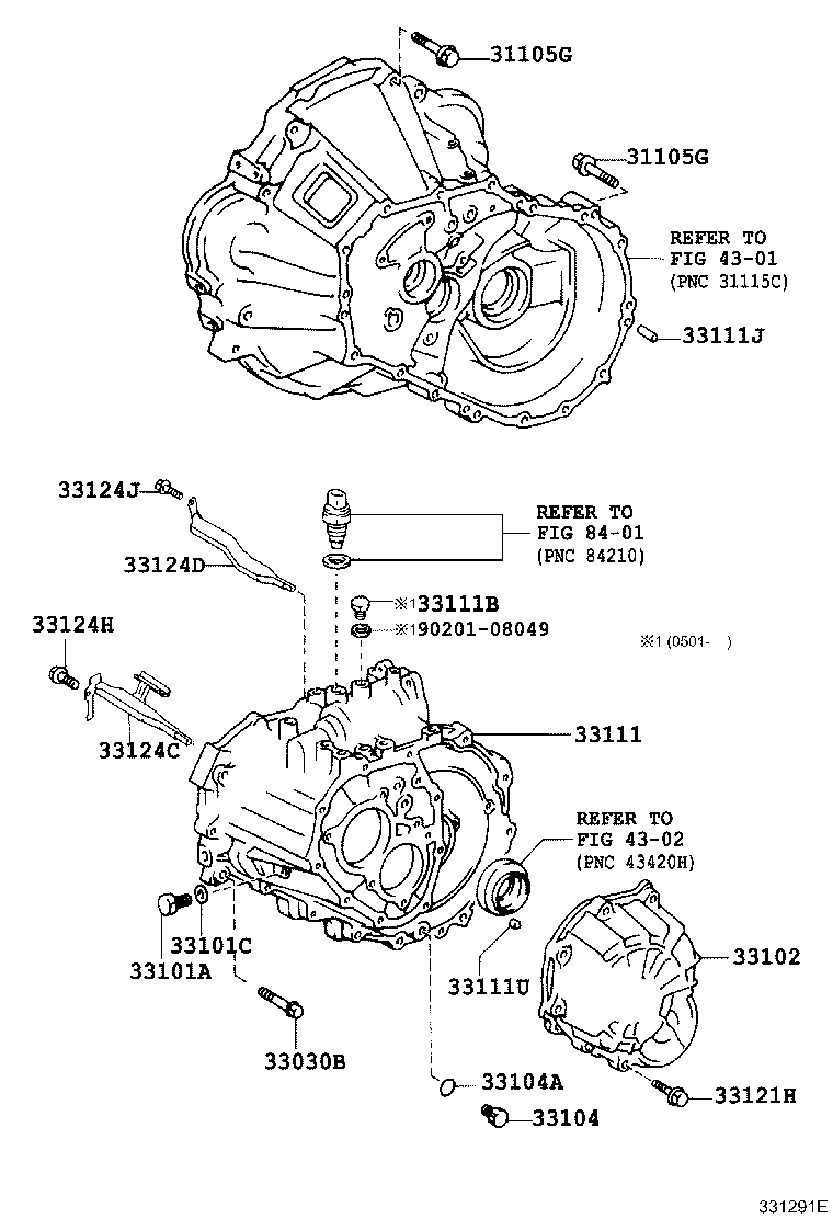 33101-42011 CASE, MANUAL TRANSMISSION product image