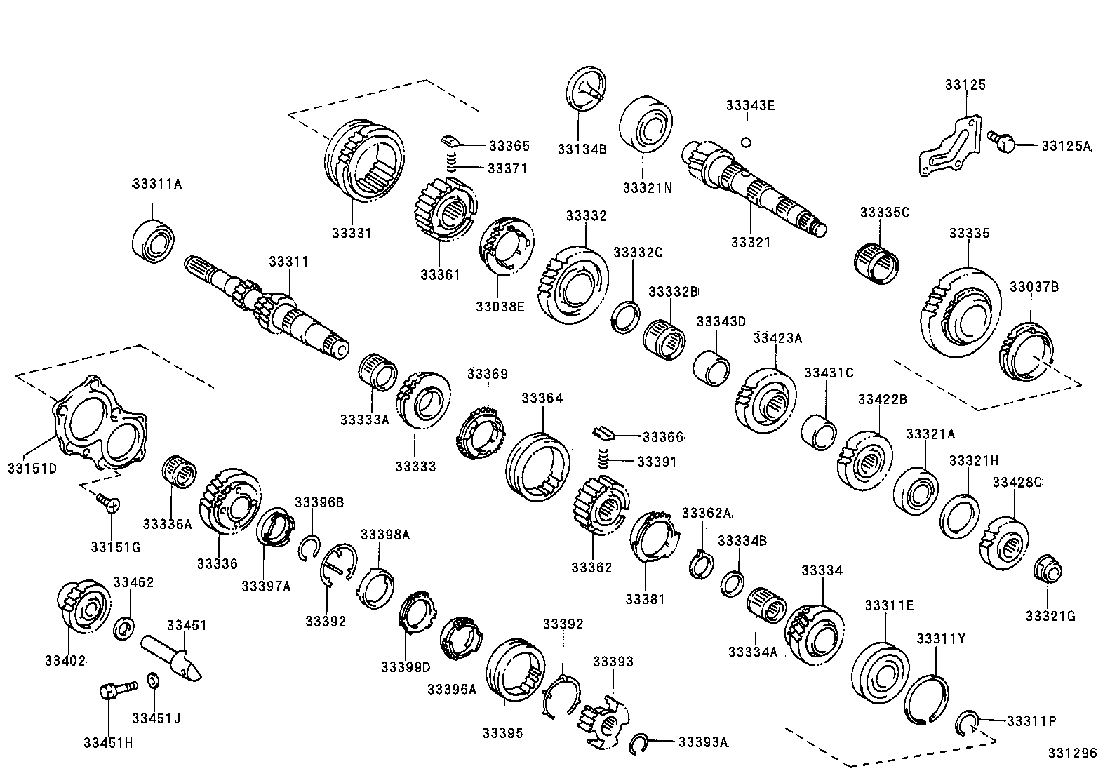 33302-42050 SHAFT, OUTPUT product image