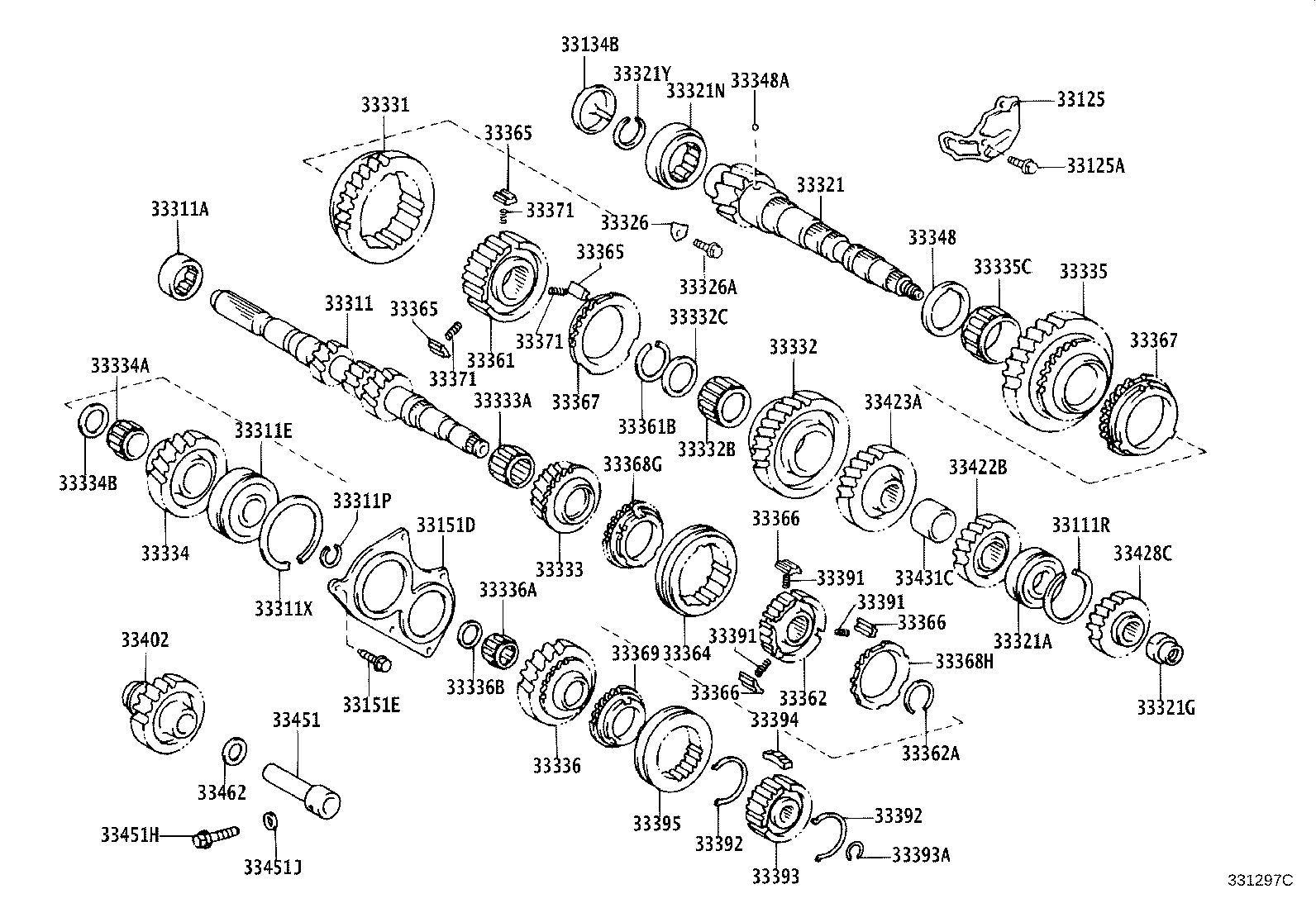33302-42050 SHAFT, OUTPUT product image