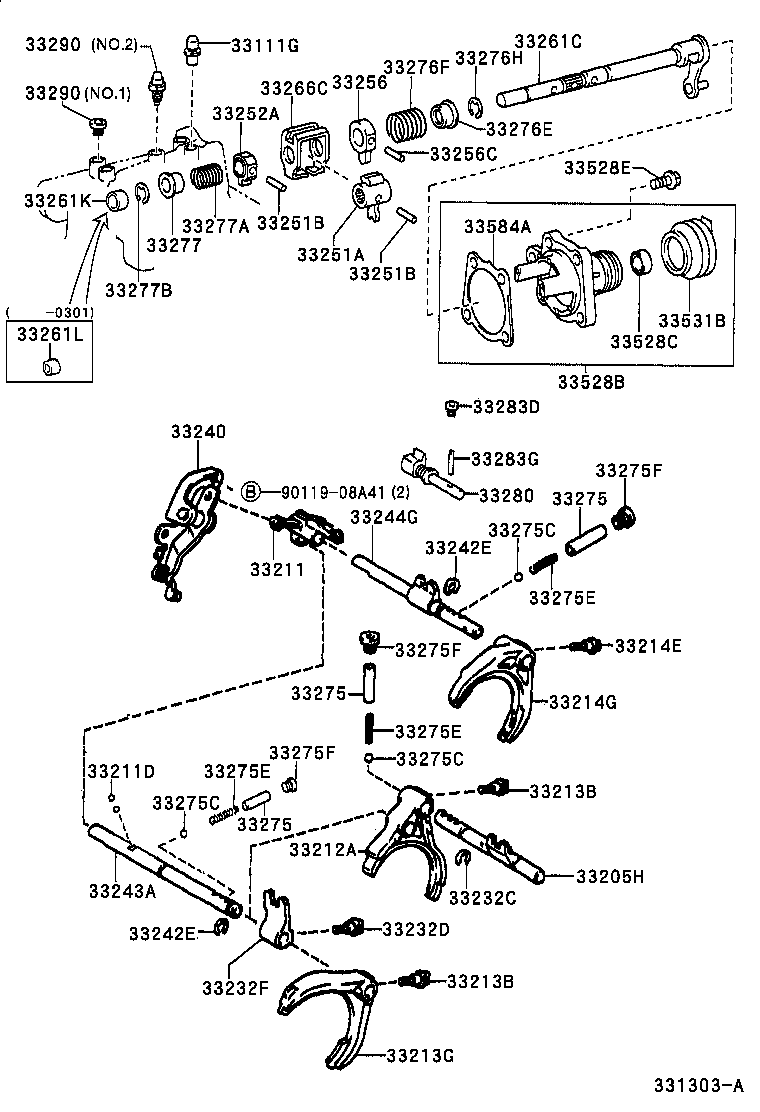 33261-42012 SHAFT, SHIFT & SELECT LEVER product image