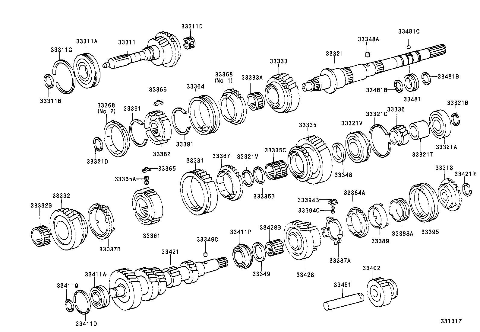 33034-53010 GEAR, 3RD product image