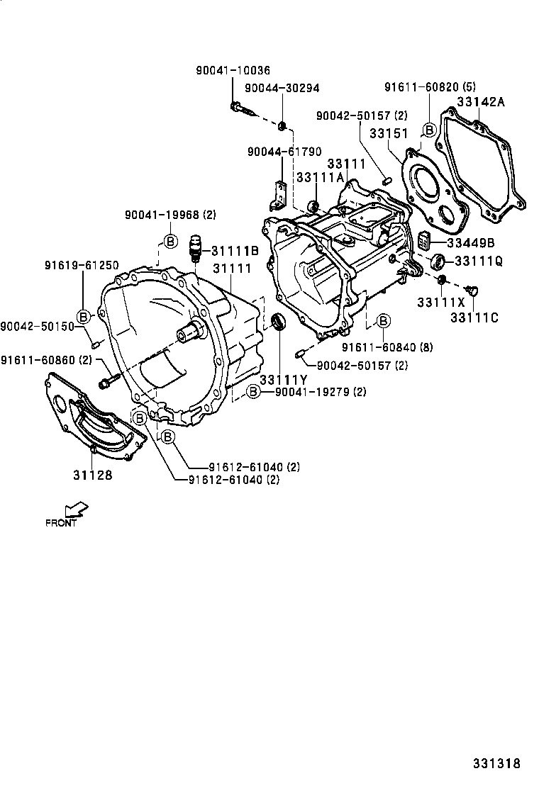31111-87401 HOUSING, CLUTCH product image