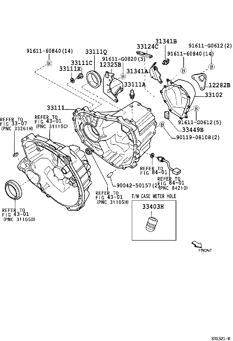 33102-97202 COVER SUB-ASSY, MANUAL TRANSMISSION CASE product image