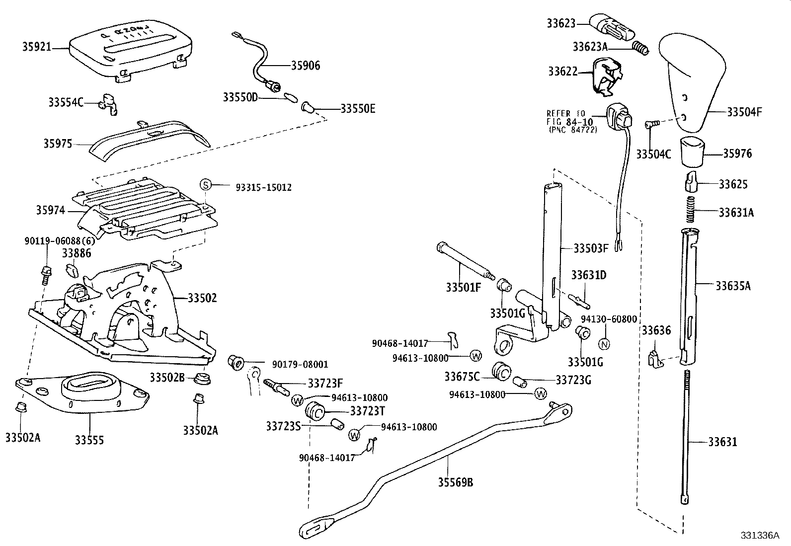 33530-60370 LEVER ASSY, SHIFT (FOR FLOOR SHIFT) product image