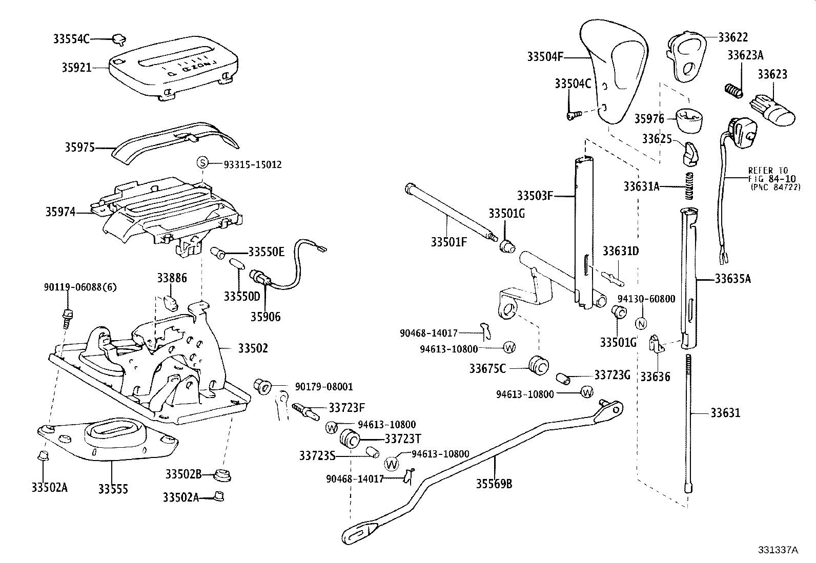 33530-60370 LEVER ASSY, SHIFT (FOR FLOOR SHIFT) product image