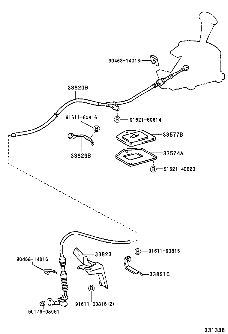 33530-05060 LEVER ASSY, SHIFT (FOR FLOOR SHIFT) product image