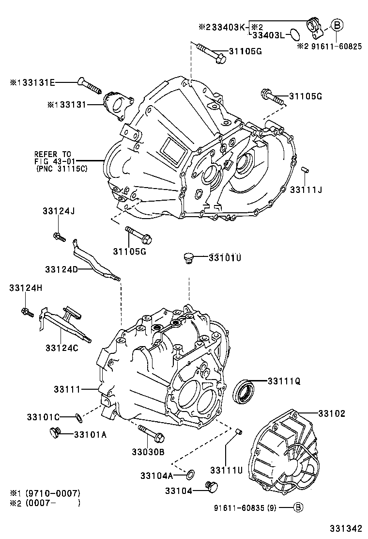 33101-12172 CASE, MANUAL TRANSMISSION product image