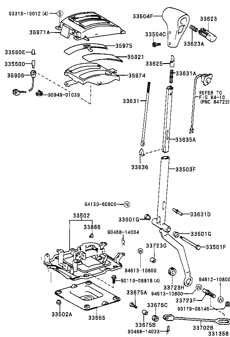 33554-35070 COVER, SHIFT LOCK RELEASE BUTTON product image