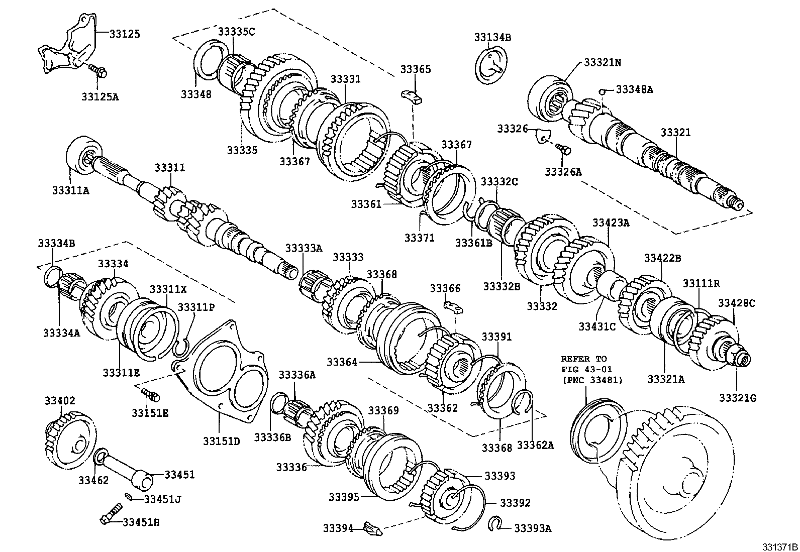 33034-12170 GEAR, 3RD product image