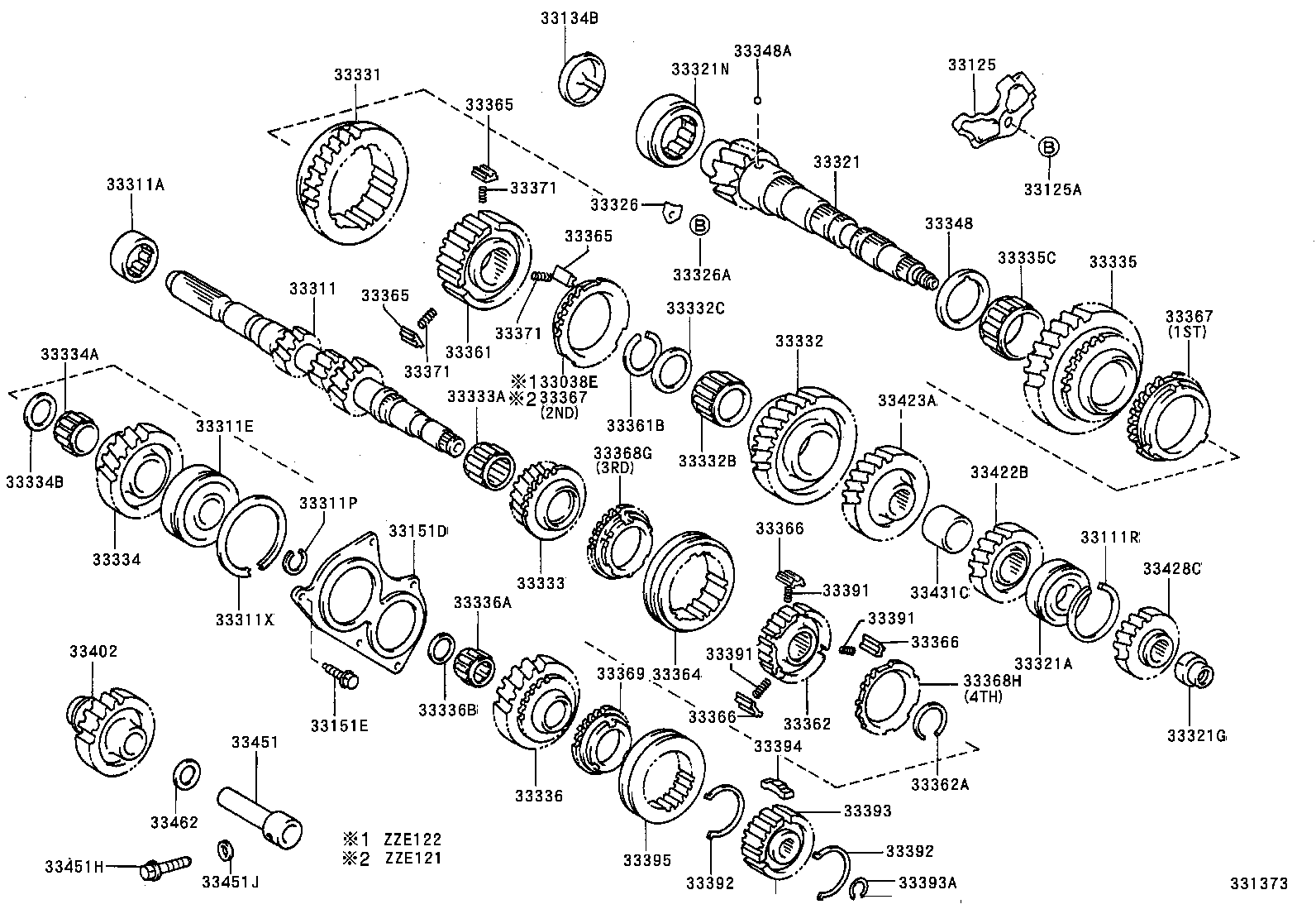 33332-12150 GEAR, 2ND product image