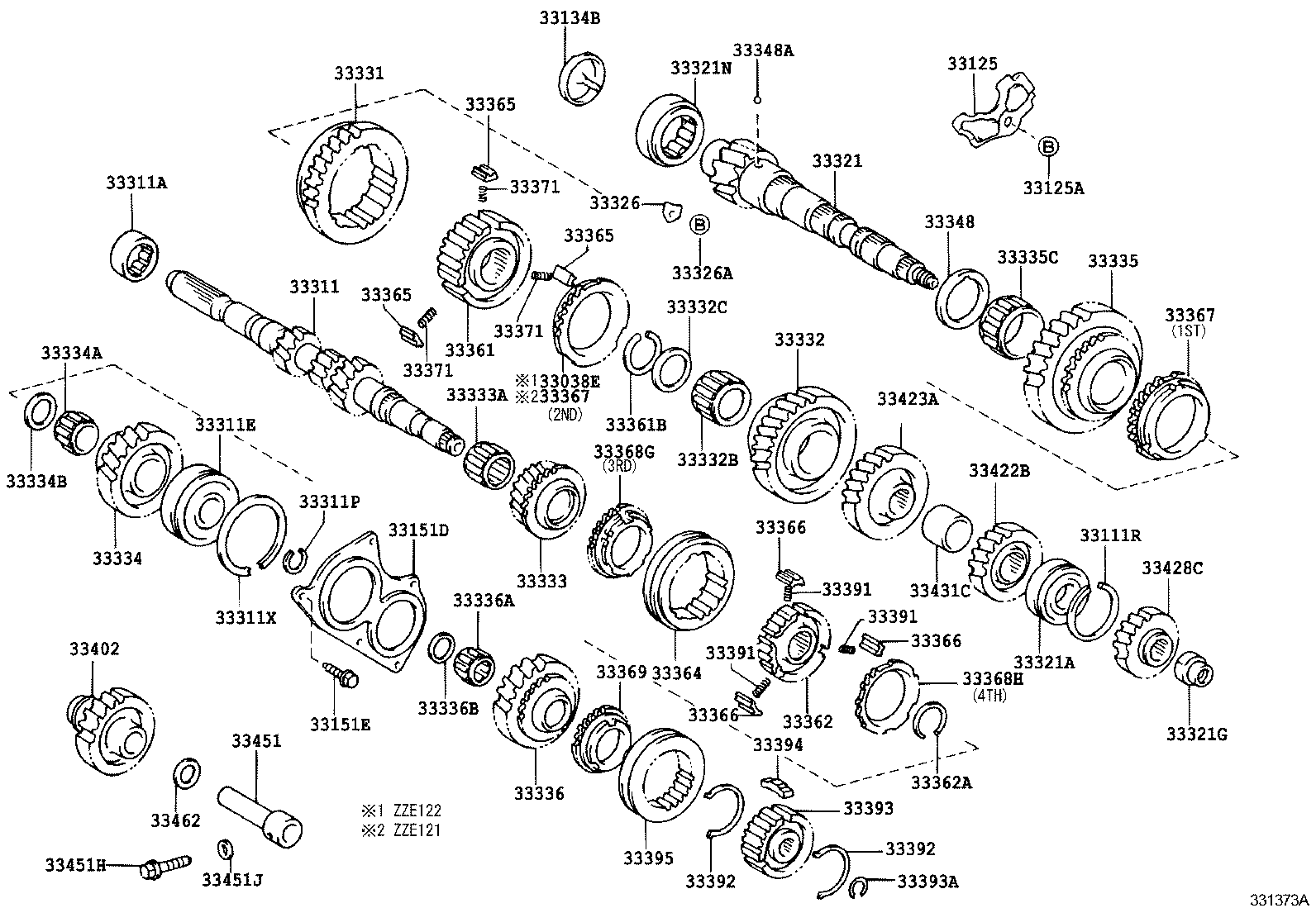 33034-12170 GEAR, 3RD product image