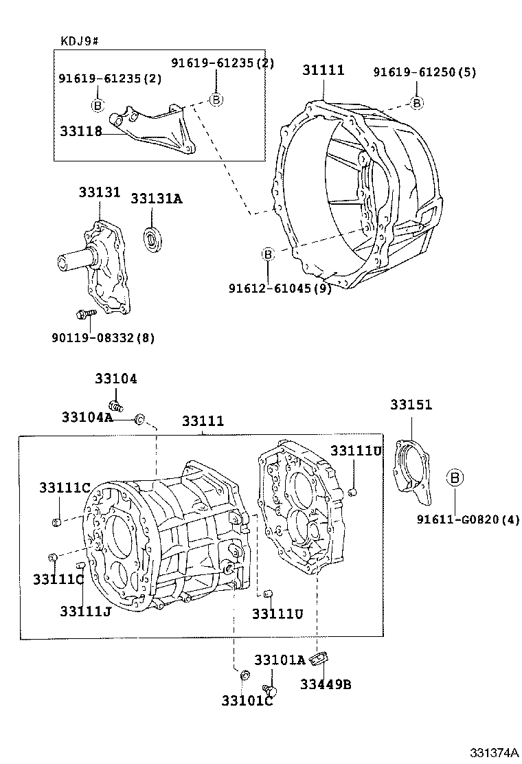 33101-60050 CASE, MANUAL TRANSMISSION product image