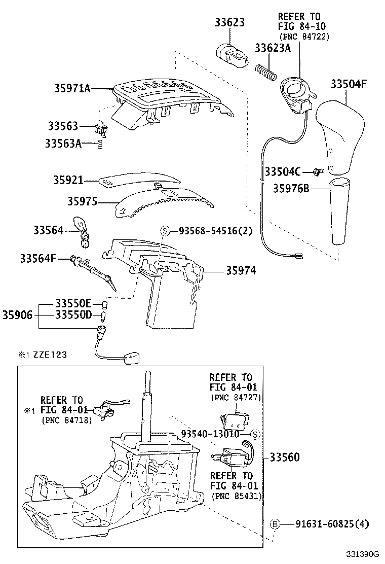 33530-12750 LEVER ASSY, SHIFT (FOR FLOOR SHIFT) product image