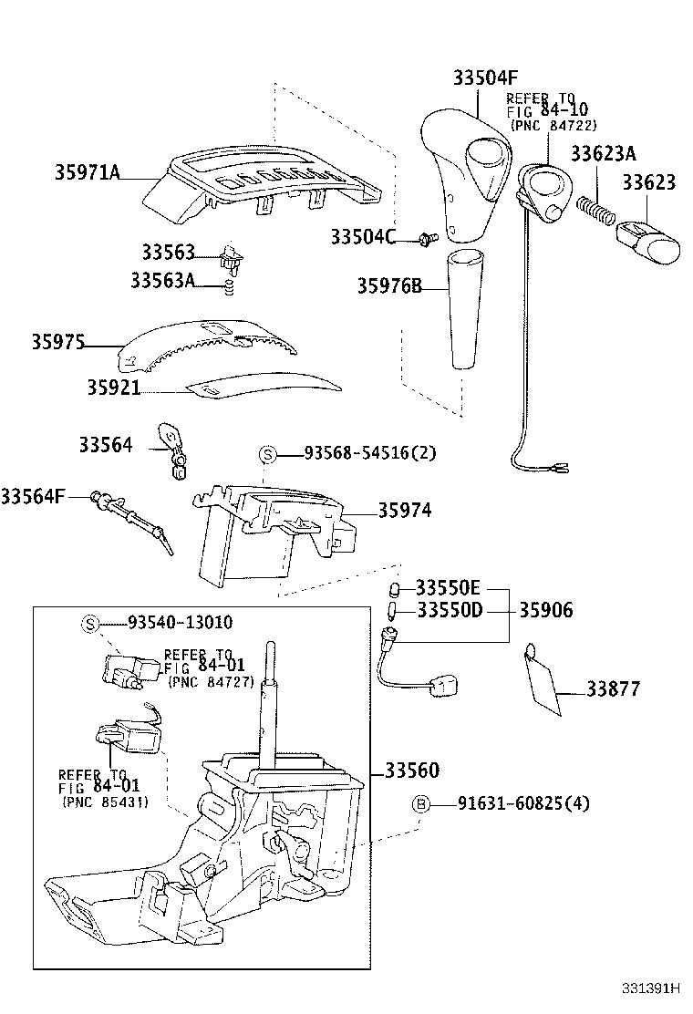 33574-02040 RETAINER, SHIFT CABLE GROMMET, NO.1 product image