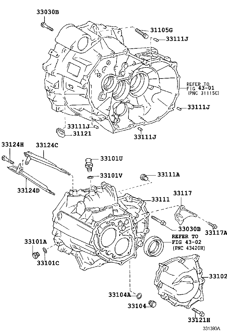 33102-20050 COVER SUB-ASSY, MANUAL TRANSMISSION CASE product image