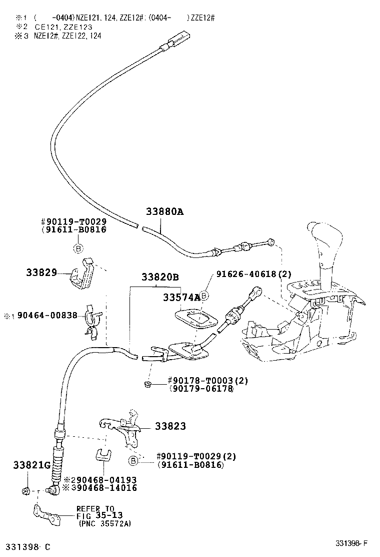 33530-12750 LEVER ASSY, SHIFT (FOR FLOOR SHIFT) product image