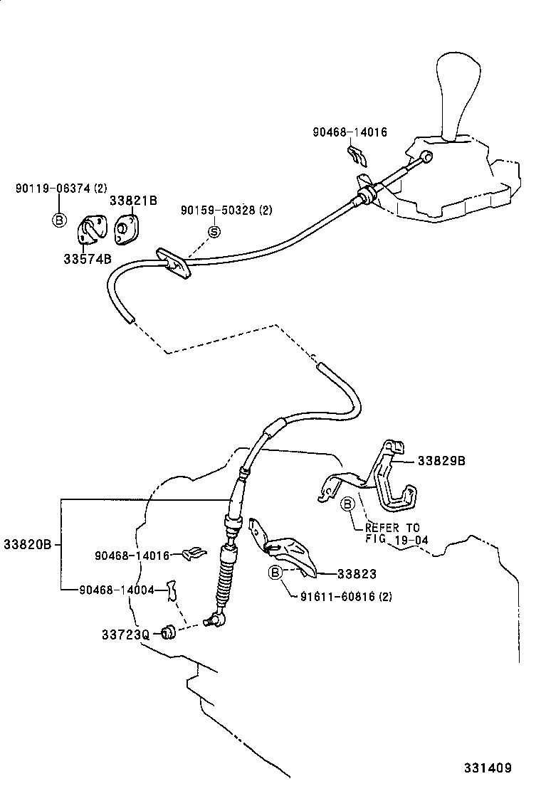 33530-33071 LEVER ASSY, SHIFT (FOR FLOOR SHIFT) product image