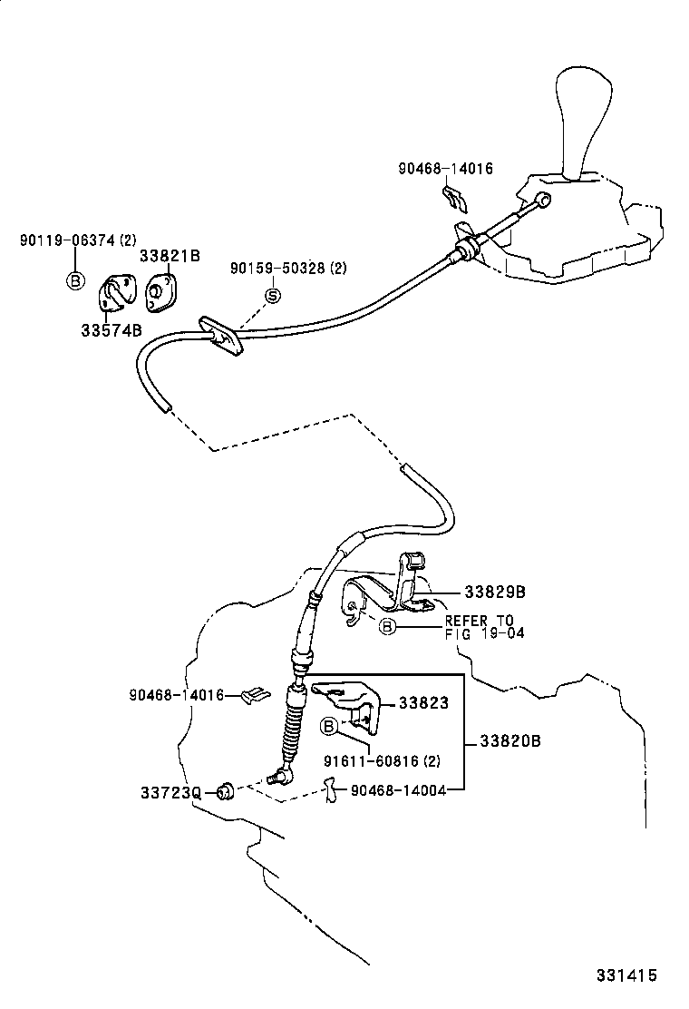 33542-33130-B0 KNOB SUB-ASSY, SHIFT LEVER product image