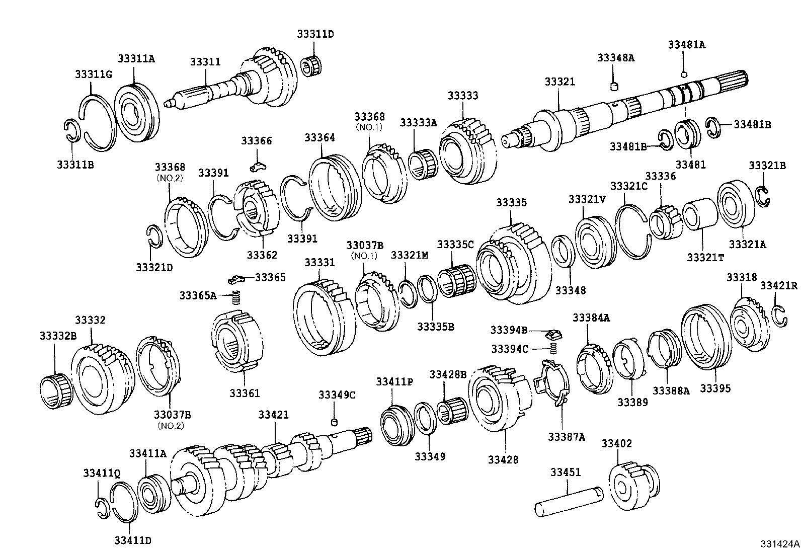 33046-35110 GEAR, COUNTERSHAFT 5TH product image
