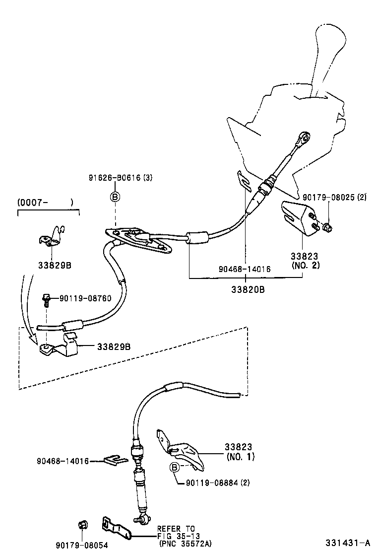 33544-48010 INSERT, SHIFT LEVER, NO.1 product image