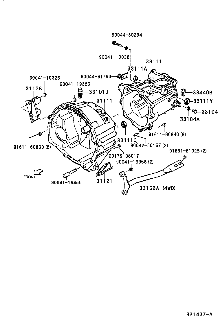 31111-97501 HOUSING, CLUTCH product image