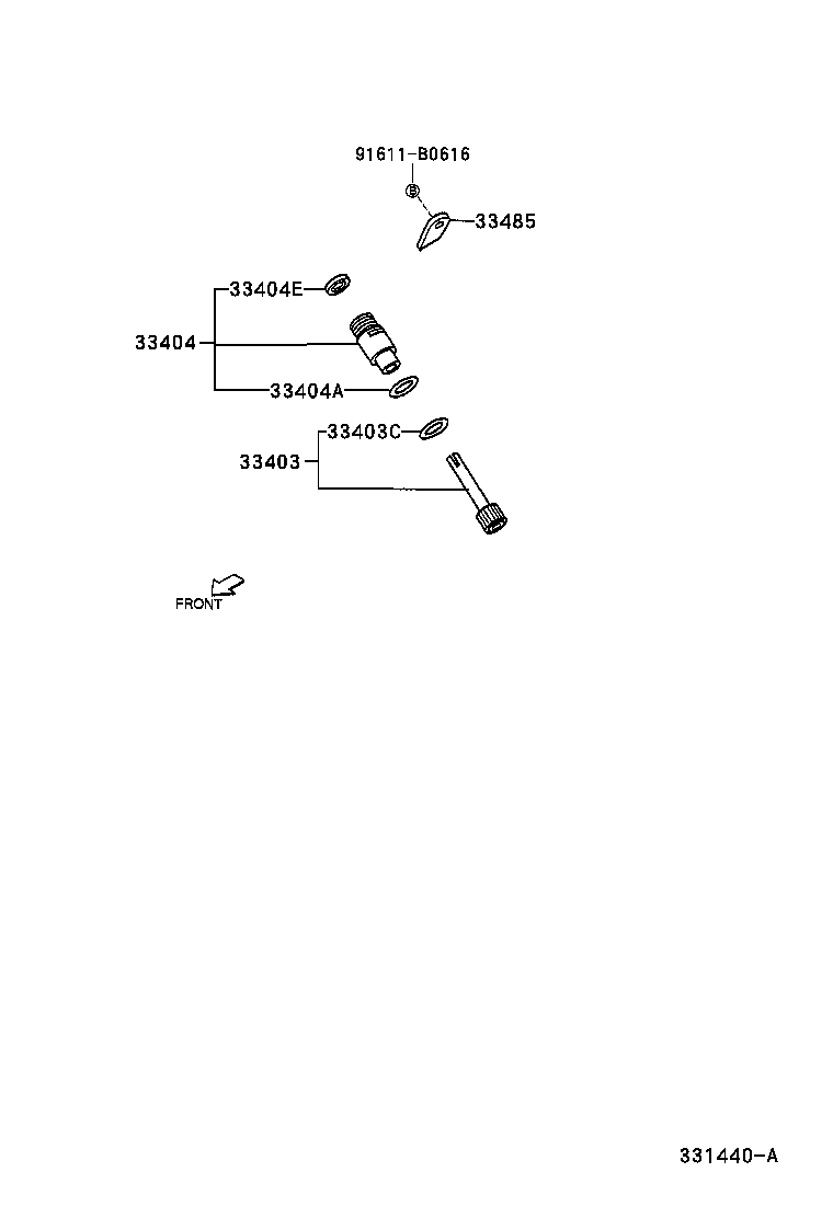 33403-97504 GEAR SUB-ASSY, SPEEDOMETER DRIVEN (MTM) product image