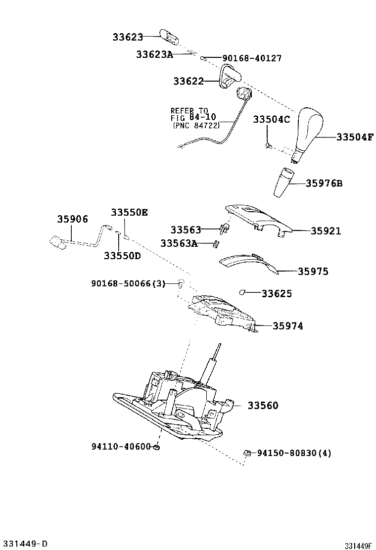 33560-48050 UNIT ASSY, SHIFT LOCK CONTROL product image