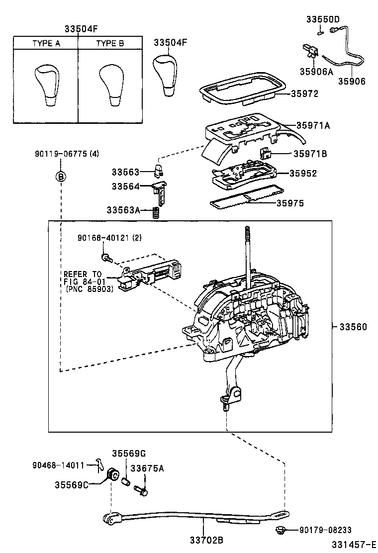 33702-22110 ROD SUB-ASSY, GEAR SHIFTING, NO.1 (FOR FLOOR SHIFT) product image