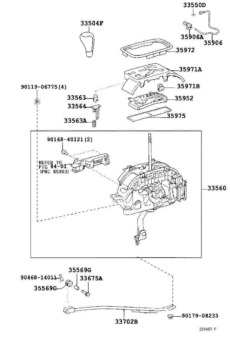 35971-22160 HOUSING, POSITION INDICATOR, UPPER product image