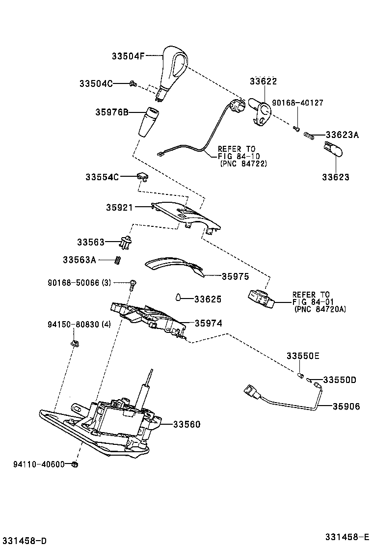 Toyota 33560-48060 UNIT ASSY, SHIFT LOCK CONTROL