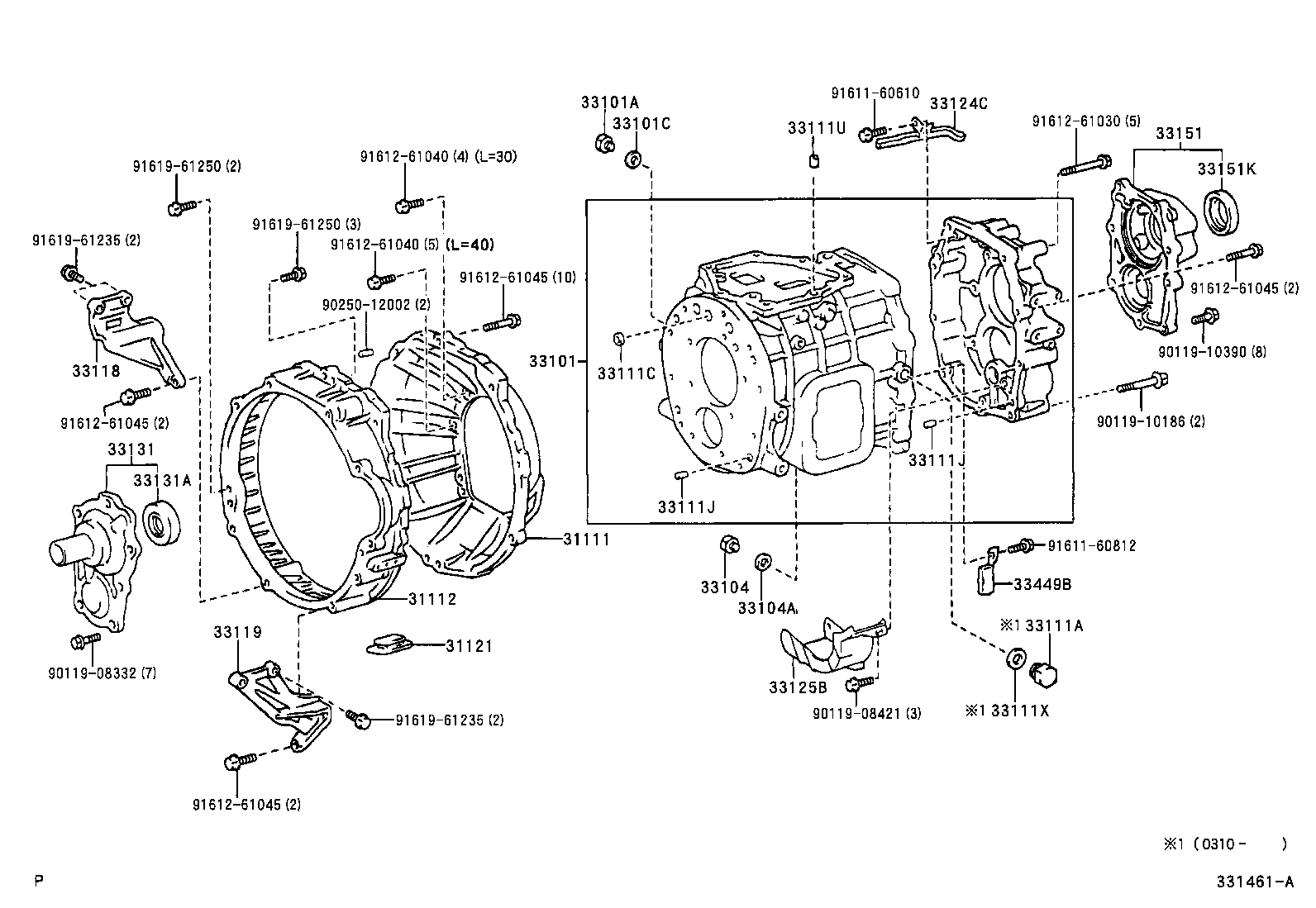 33017-36070 RETAINER, OUTPUT SHAFT REAR BEARING(MTM) product image