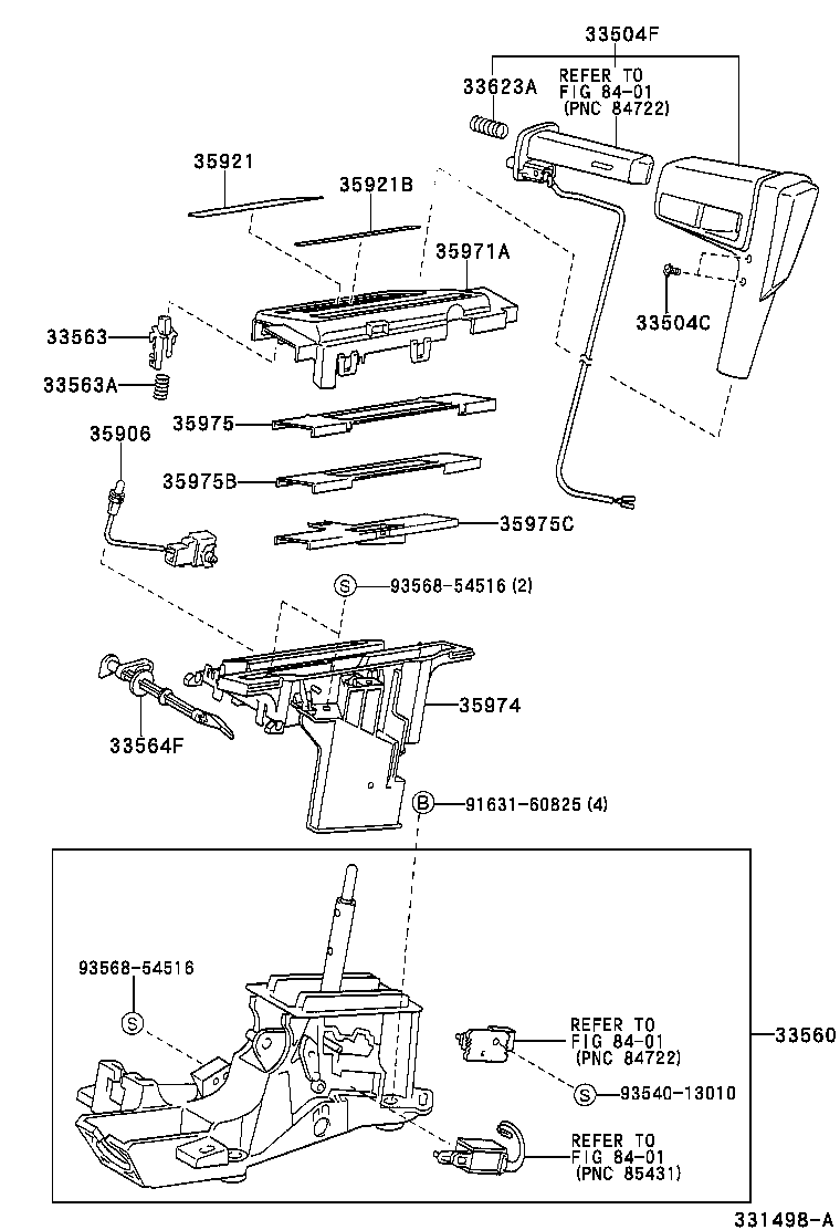 33560-12031 UNIT ASSY, SHIFT LOCK CONTROL product image