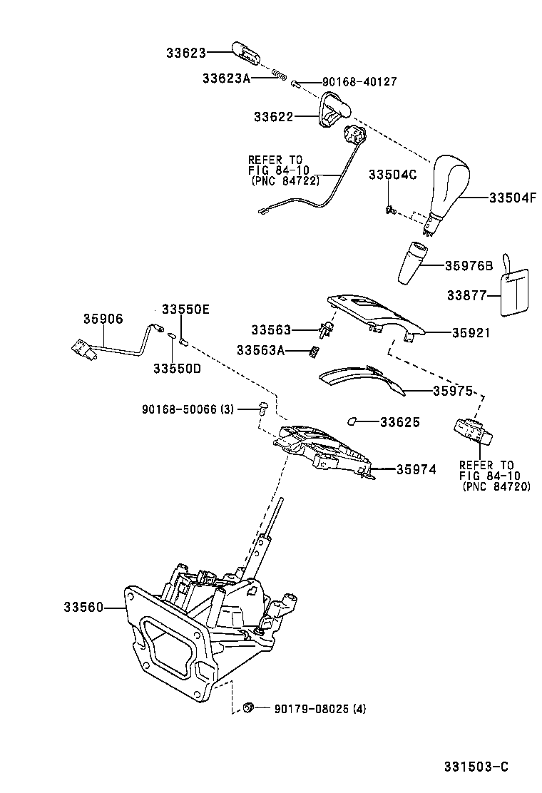 33563-48030 BUTTON, SHIFT LOCK RELEASE product image