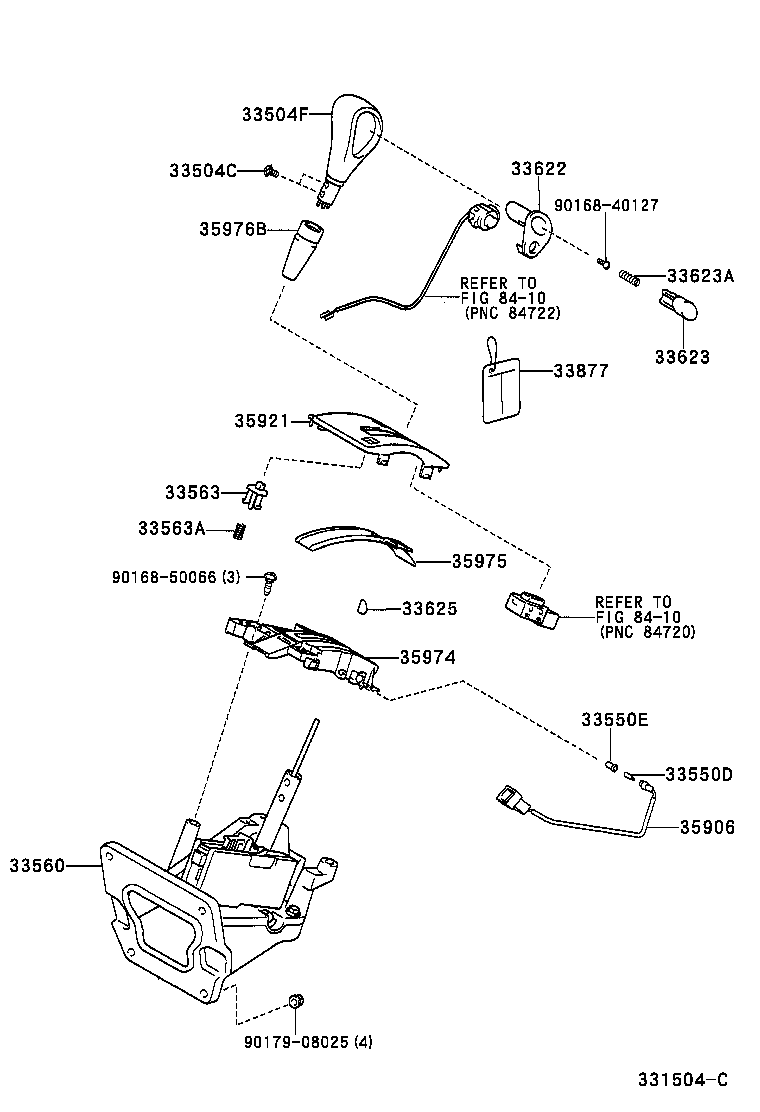 33563-48030 BUTTON, SHIFT LOCK RELEASE product image