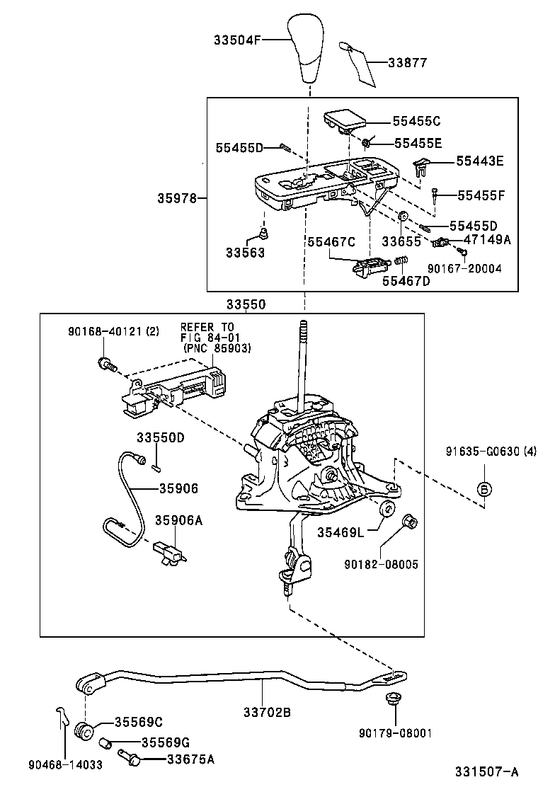 33560-24010 UNIT ASSY, SHIFT LOCK CONTROL product image