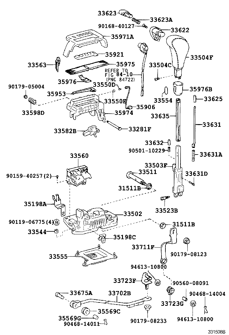 33702-51010 ROD SUB-ASSY, GEAR SHIFTING, NO.1 (FOR FLOOR SHIFT) product image