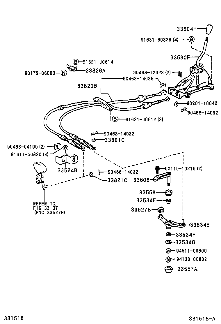 33504-13010-C0 KNOB SUB-ASSY, SHIFT LEVER product image