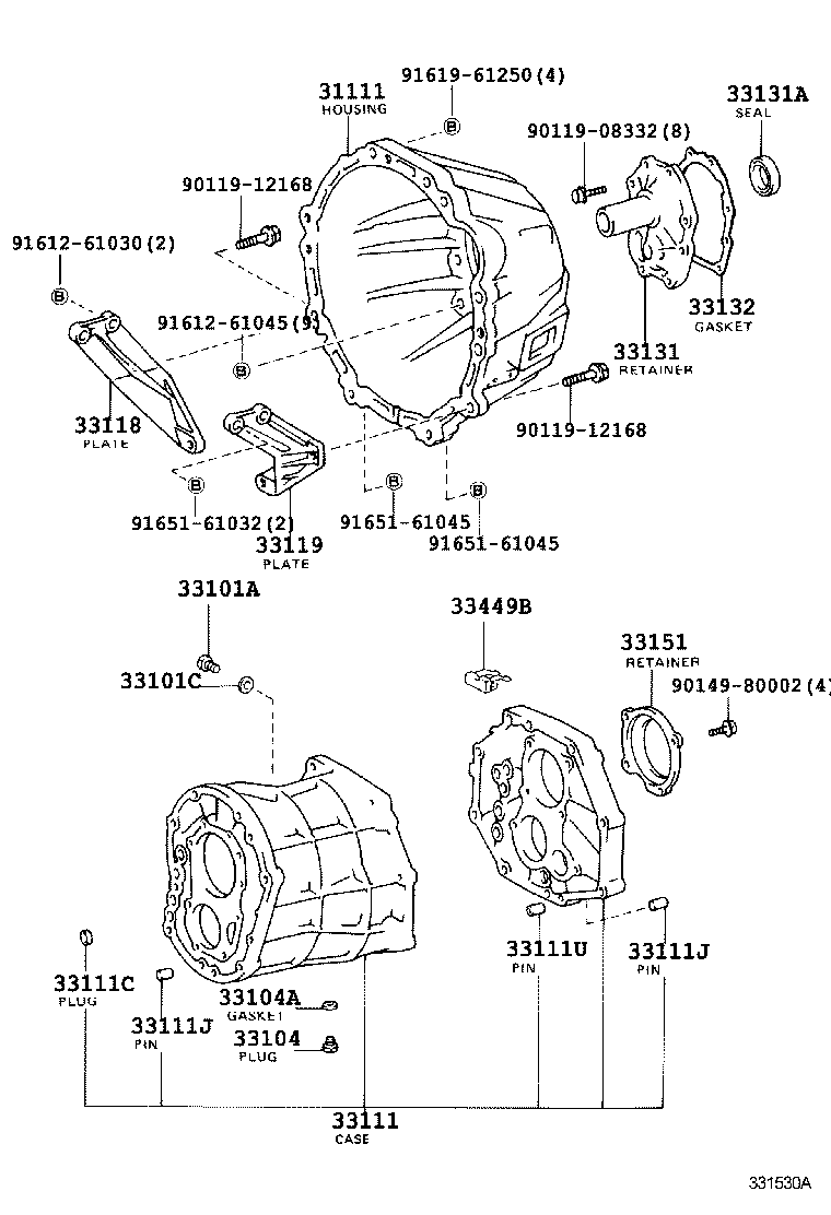 31111-28011 HOUSING, CLUTCH product image