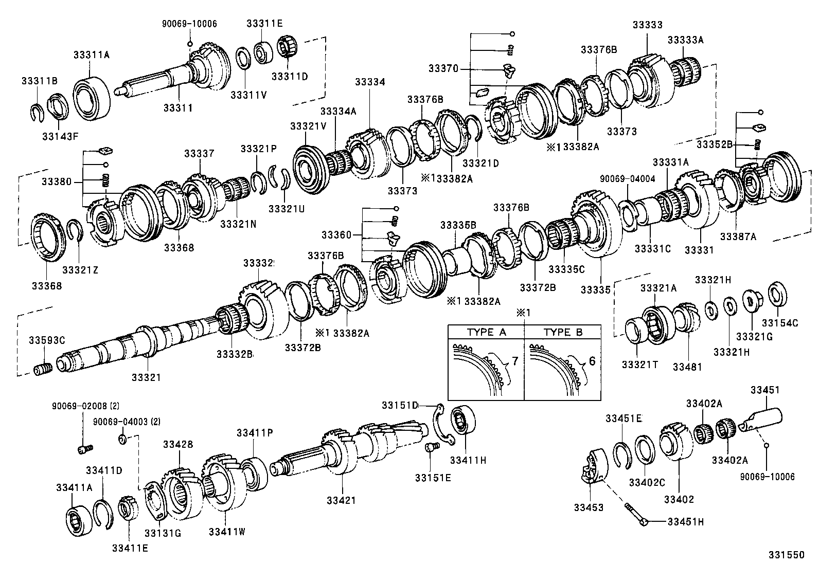 33362-30051 HUB, TRANSMISSION CLUTCH, NO.2 product image