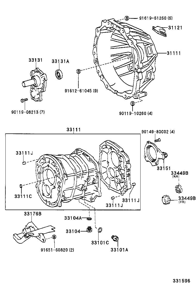 31111-53010 HOUSING, CLUTCH product image