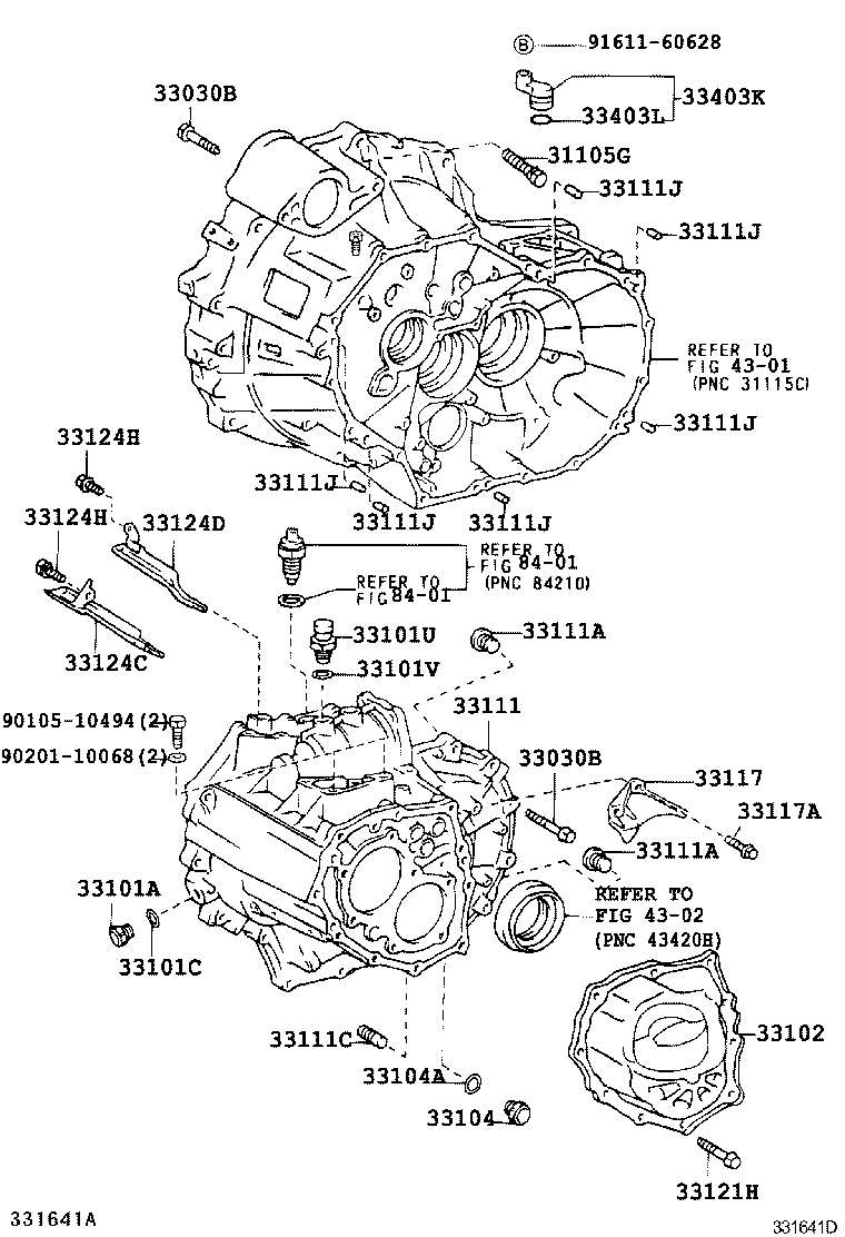 33102-33012 COVER SUB-ASSY, MANUAL TRANSMISSION CASE product image