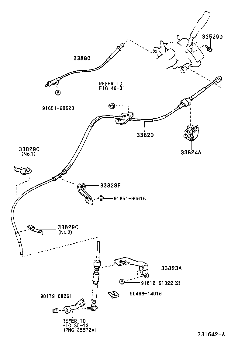 33506-32081 RETAINER SUB-ASSY, CONTROL SHIFT LEVER (FOR COLUMN SHIFT) product image