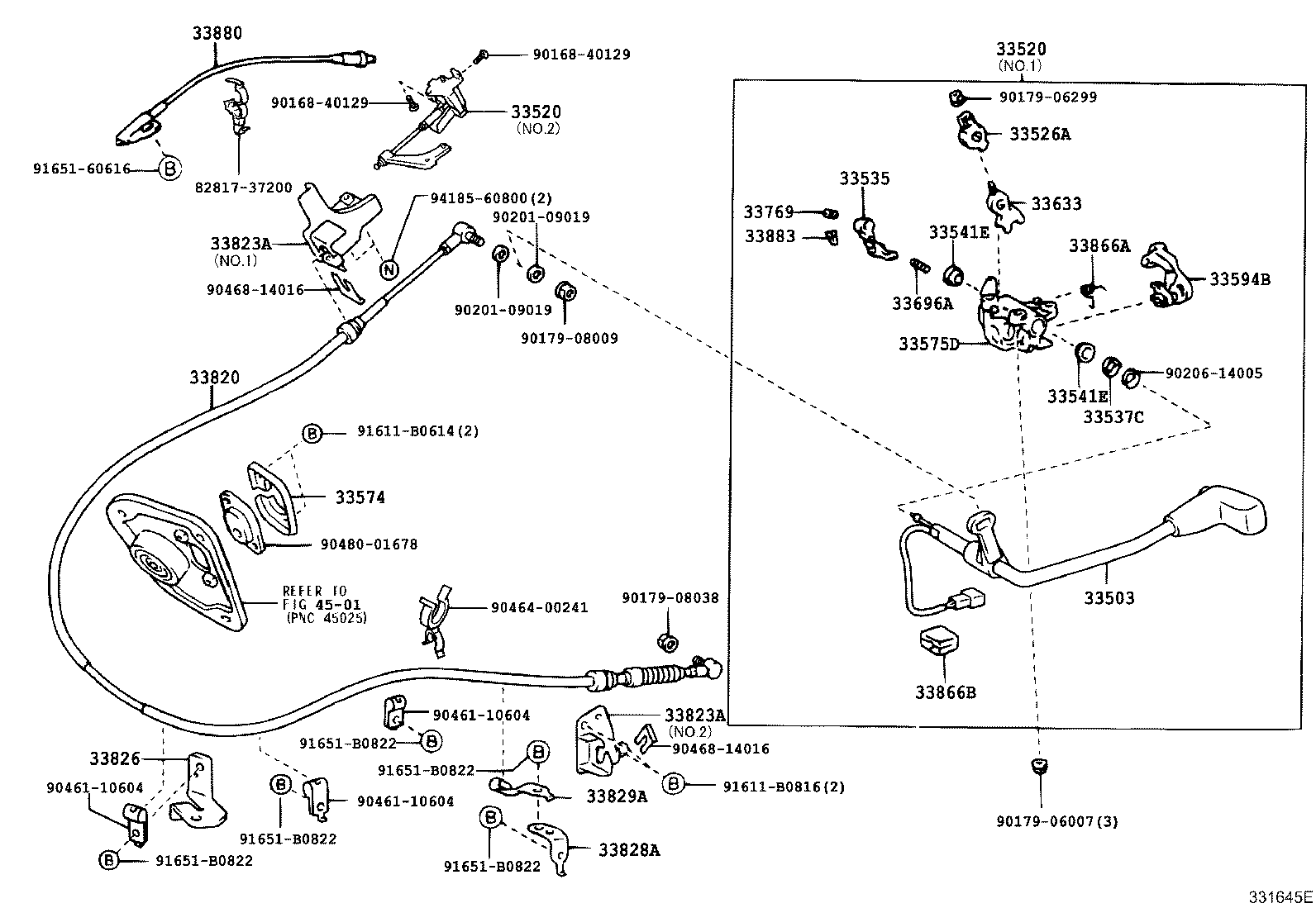 33055-37110 LEVER SUB-ASSY, SHIFT(FOR COLUMN SHIFT) product image
