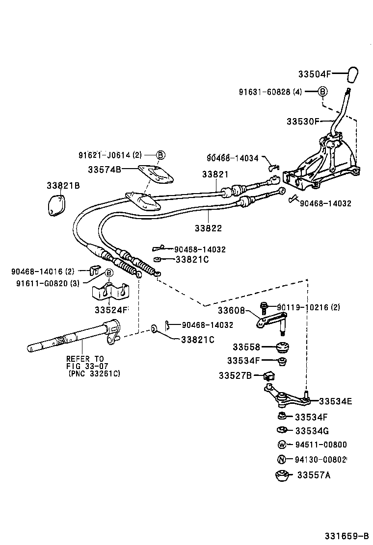 33560-33080 UNIT ASSY, SHIFT LOCK CONTROL product image