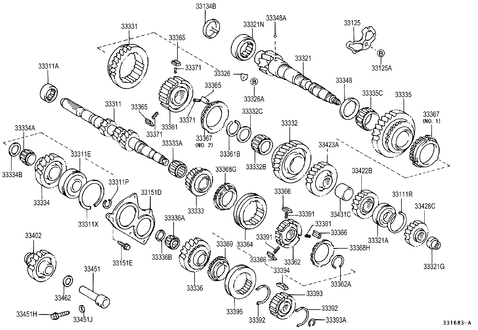 33362-42012 HUB, TRANSMISSION CLUTCH, NO.2 product image
