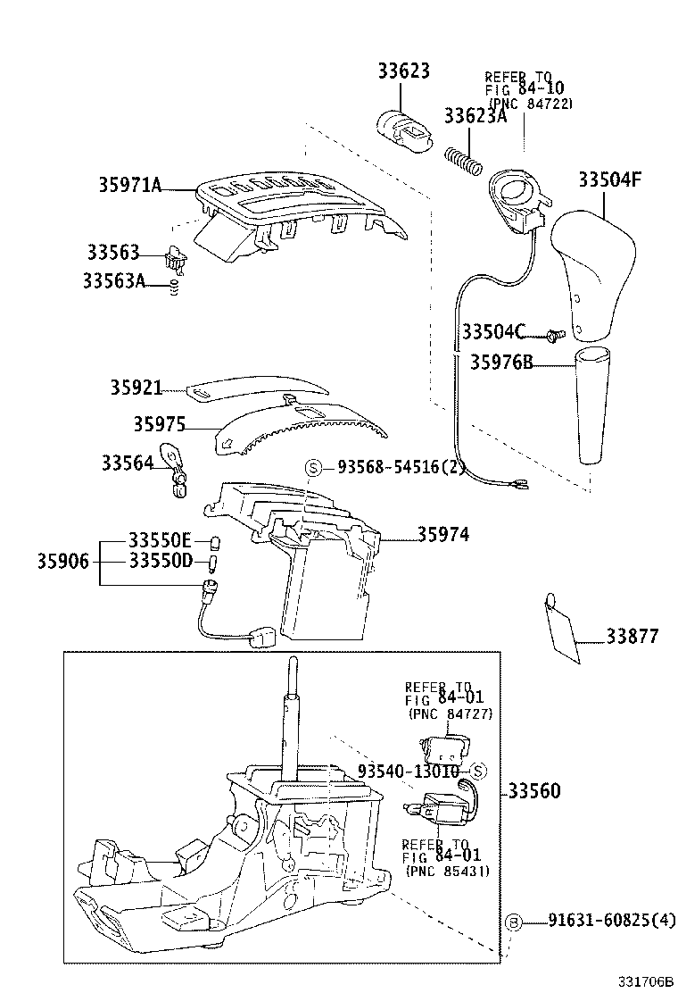 33530-02070 LEVER ASSY, SHIFT (FOR FLOOR SHIFT) product image