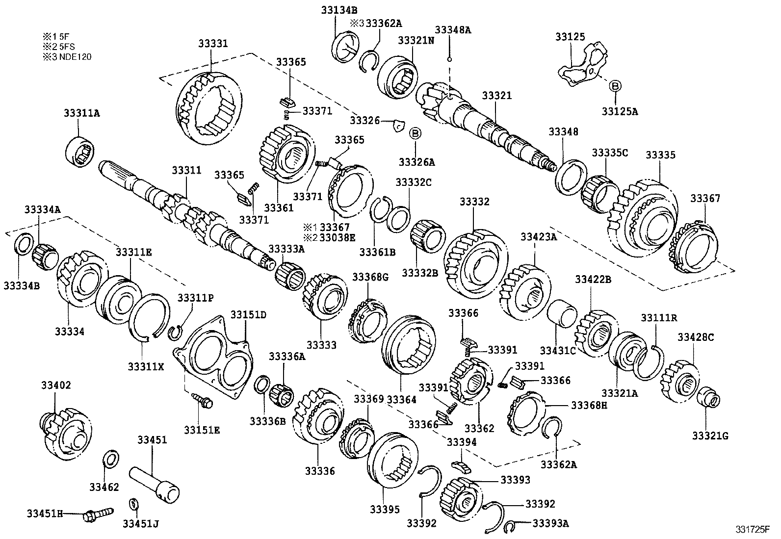33034-05020 GEAR, 3RD product image