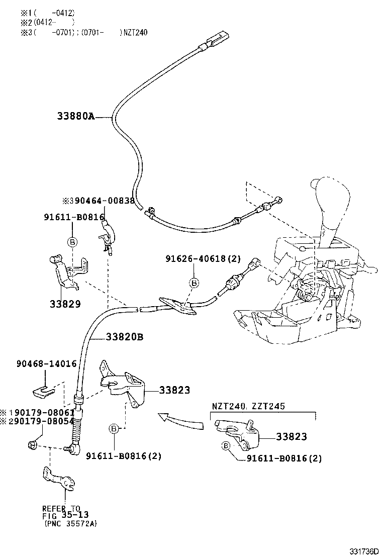 33560-20150 UNIT ASSY, SHIFT LOCK CONTROL product image