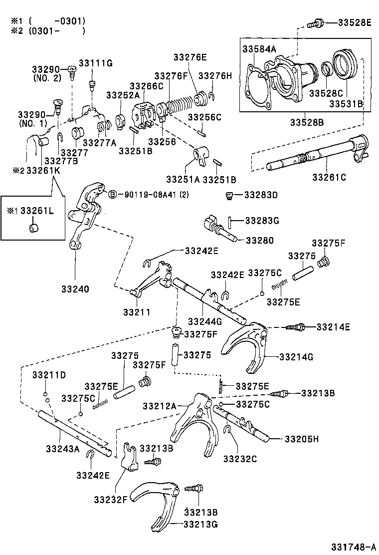 Toyota 33230-20010 FORK, GEAR SHIFT, NO.3
