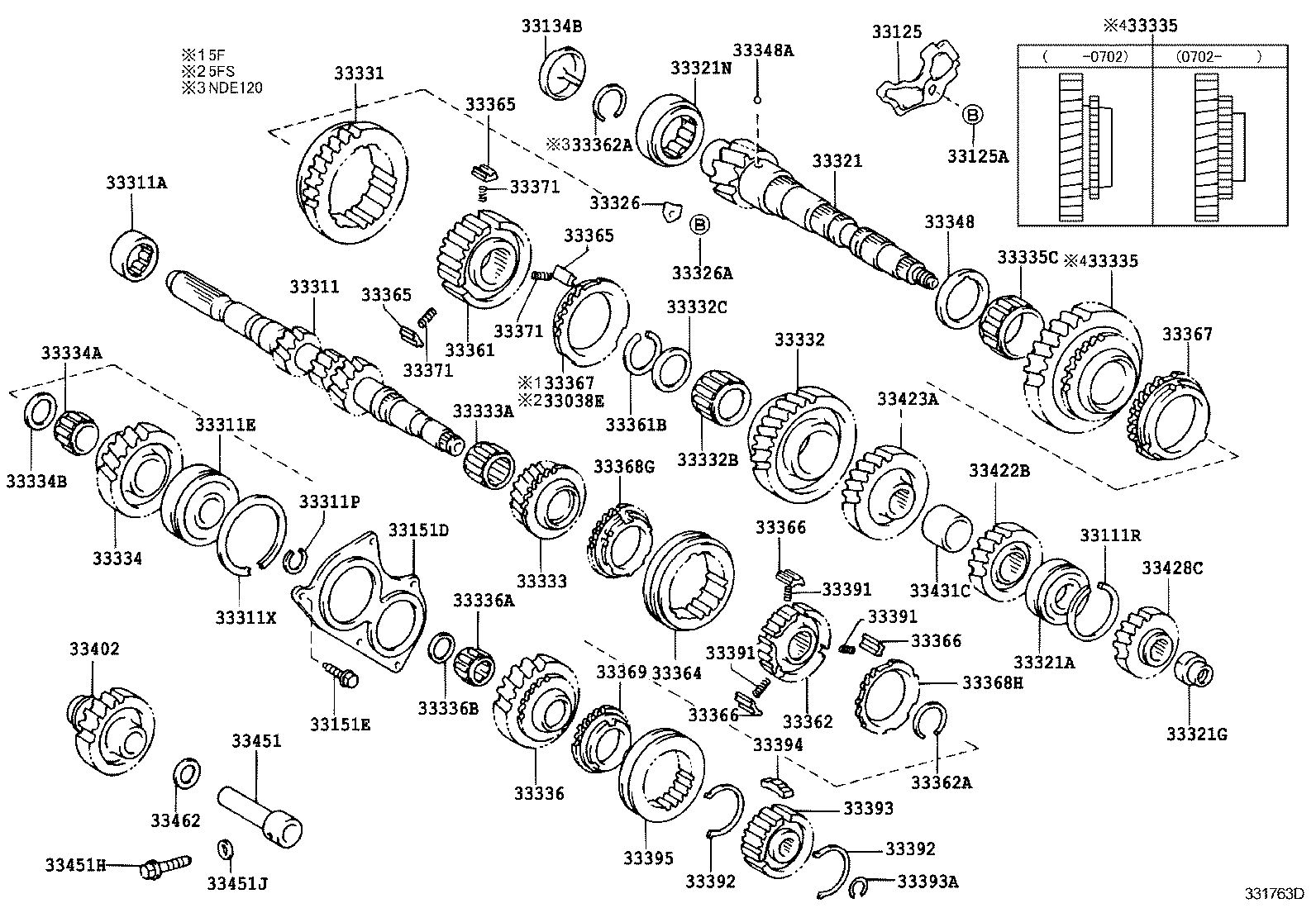33034-05010 GEAR, 3RD product image